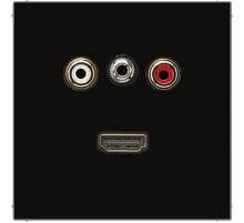 2x Cinch Audio (RCA) / Stereo разъем (TRS 3.5 mm) / HDMI MALS1082SW Jung