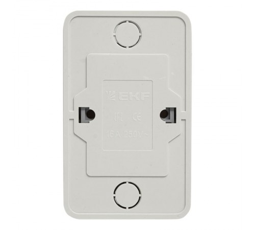 Рим Розетка 2-местная 10А без заземления белая с защ. штор. EKF  ENR10-102-100  EKF