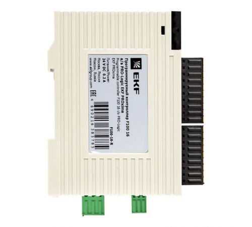 Программируемый контроллер F100 16 в/в PRO-Logic EKF PROxima  F100-16-R  EKF