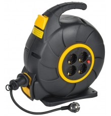 TWIST Катушка УК20 4мест. 2P+PE/20м 3х1,5мм2 автосм.  TW-KP27-16-04-20  IEK