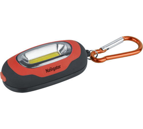 Фонарь светодиодный брелок   93 657 NPT-KC07-R-2CR2032 брелок пласт.1COB LED(1Вт) 3 реж.крас  93657  Navigator