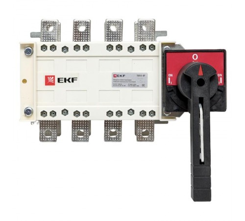 Рубильник-переключатель 160A 4P c рукояткой управления для прямой установки PowerSwitch  pscs-160-4  EKF