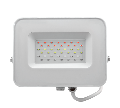 Прожектор светодиодный PFL- 30W RGB WH IP65 Прожектор БЕЛЫЙ  .5012103  Jazzway