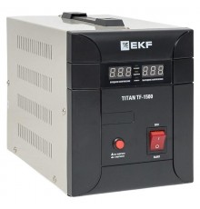 Стабилизатор напряжения электронный напольного исполнения модернизированый TITAN -ТF-1500  stab-TF-1500 EKF