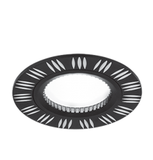 Светильник  Aluminium AL018 Круг. Черный/Хром, Gu5.3 1/100  AL018  Gauss