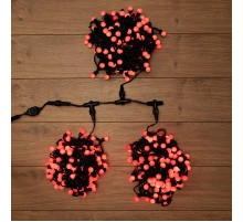 Гирлянда "LED ClipLight - ШАРИКИ" 24V, 3 нити по 20 м, цвет диодов Красный  323-612  NEON-NIGHT