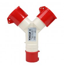 Адаптер 1012-14-16А-6h-380AC-3P+PE-IP44  235596  КЭАЗ