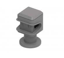 Держатель пластиковый для круглых проводников 8 мм, М6, серый, пластик, 293101  МД-101-П   Ostec