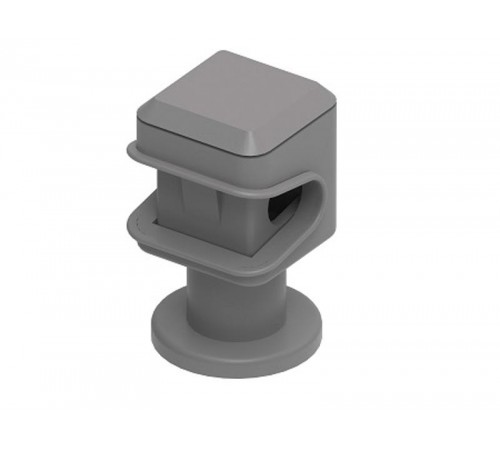 Держатель пластиковый для круглых проводников 8 мм, М8, коричневый, пластик, 293104  МД-104-П   Ostec