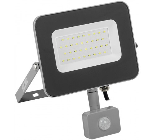 Прожектор светодиодный СДО 07-30Д 30Вт 6500К IP44 серый с ДД  LPDO702-30-K03  IEK