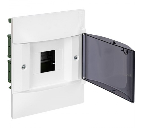 Practibox S Пластиковый щиток Встраиваемый (в полые стены) 1X4 Дымчатая дверь  134574  Legrand