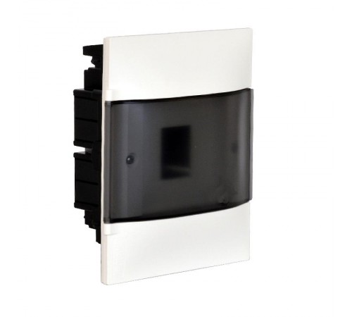 Practibox S Пластиковый щиток Встраиваемый (в полые стены) 1X4 Дымчатая дверь  134574  Legrand