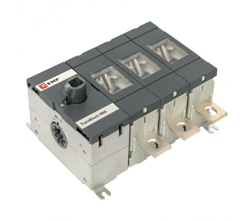 Рубильник 400A 3P без рукоятки управления TwinBlock  tb-s-400-3p  EKF