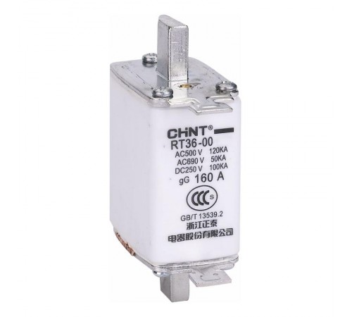 Плавкая вставка предохранителя RT36-0-160, габарит 0, 16А  521219  CHINT