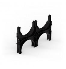 Кластер для двустенных труб d125 мм, двойной, двухсторонний (60 шт/кор)  PR13.02572  Промрукав