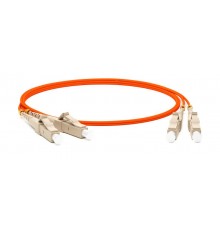 FC-D2-50-LC/PR-LC/PR-H-0.5M-LSZH-OR Патч-корд волоконно-оптический (шнур) MM 50/125(OM2), LC-LC, 2.0 мм, duplex, LSZH, 0.5 м  243117  Hyperline