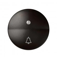 Simon 88 Клавиша для выключателя одноклавишного с подсветкой, с пиктограммой "звонок", S88, коричневый  88015-32  Simon