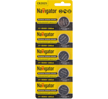 Элемент питания NBT-CR2025-BP5  94764  Navigator
