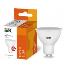 Лампа светодиодная LED 5Вт GU10 220В 3000К PAR16 софит  LLE-PAR16-5-230-30-GU10  IEK