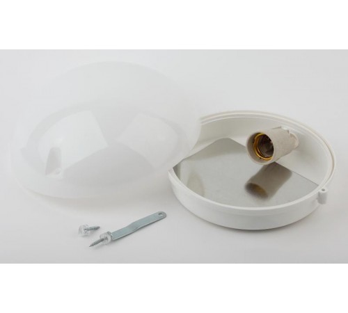 Светильник пылевлагозащищенный под лампу для ЖКХ НБП 06-60-012 антивандальный (молочный) "Сириус" 60Вт, Е27, 220В, IP54, У3  Б0048410  ЭРА