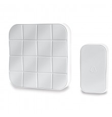 Звонок электрический дверной, (10 мелодий), белый, E-378  41434  FERON