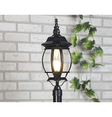 Плафон (светильник венчающий) 1043 черный 100W IP33 для столба  a022921  Elektrostandard