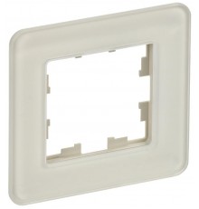 BRITE Рамка 1-ая РУ-1-2-Бр стекло песчаный RE  BR-M12-G-41-K98  IEK