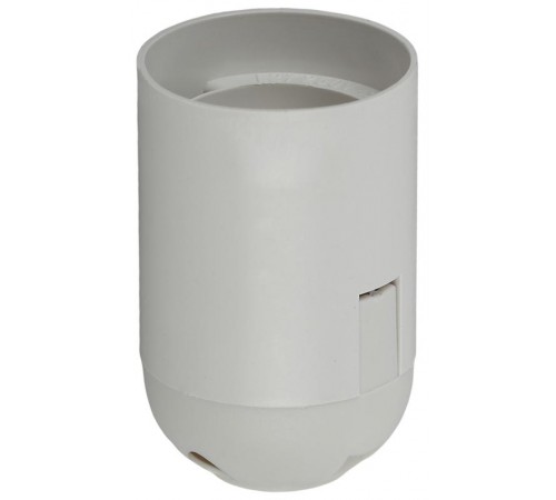 Патрон Е27 подвесной,пластик, белый (x50)  Б0043749  ЭРА