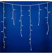 Бахрома с коннекторами светодиодная  с контроллером  ULD-B4806-175/TWK WARM WHITE IP67 , 3 м. 200 диодов, шнур белый, соед  UL-00005278  Uniel