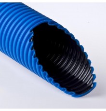 Труба двустенная ПНД/ПВД 160/140,2мм синий  Т2-КЛ0-160С  Рувинил