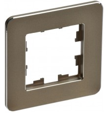 BRITE Рамка 1-ая РУ-1-1-Бр металл латунь RE  BR-M12-M-01-K49  IEK