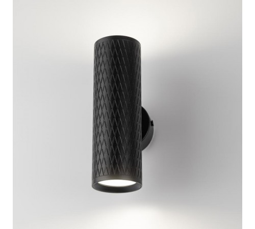 Декоративная подсветка WL46 BK MR16 GU10 12Вт черный IP20 для интерьера стен фасадов зданий  Б0058502  ЭРА