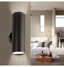 Декоративная подсветка WL46 BK MR16 GU10 12Вт черный IP20 для интерьера стен фасадов зданий  Б0058502  ЭРА