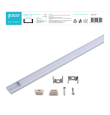 Профиль для ленты LED прямой - 1m 1/60  BT410  Gauss