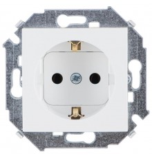 Simon 15 Белый Розетка с/з Schuko, 16А 250В, винт. зажим  1591432-030  Simon