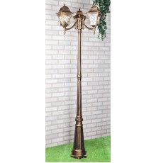 Светильник садово-парковый Altair F/3 черное золото  a025024  Elektrostandard