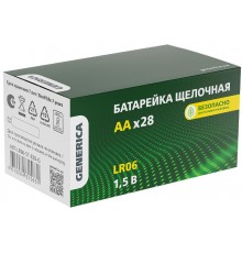 Батарейка щелочная Alkaline LR06/AA (28шт/бокс)  ABT-LR06-ST-B28-G  GENERICA