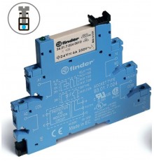 Интерфейсный модуль, электромеханическое реле; 1CO 6A; контакты AgNi+Au; питание 60В AC/DC; категория защиты IP20  385100605060  Finder