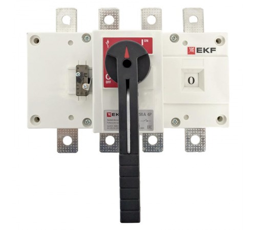 Рубильник-выключатель 250A 4P c рукояткой управления для прямой установки PowerSwitch  psds-250-4  EKF