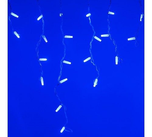 Светодиодная гирлянда ARD-EDGE-CLASSIC-2400x600-WHITE-88LED-FLASH BLUE (230V, 6W)  026017  Arlight
