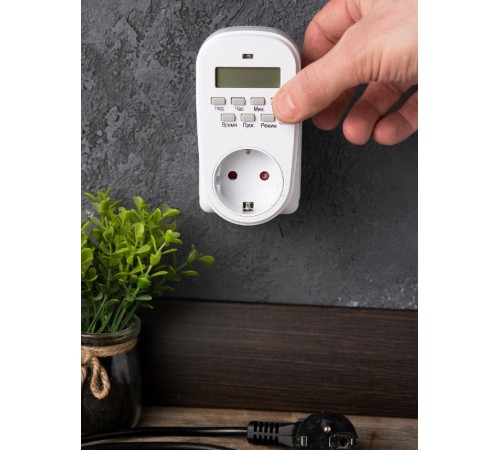 Розеточный электронный таймер SAT-20p 16A недельный EKF PROxima  SAT-20p  EKF