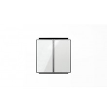 Клавиша для 2-клавишных выключателей/переключателей/кнопок, серия SKY, цвет стекло белое2CLA851100A2101 ABB