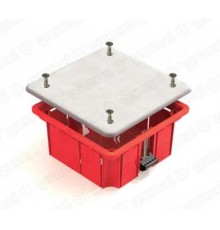 Коробка распределительная с/у 92х92х45мм для полых стен с пластиковыми зажимами (126шт)  GE41022  GREENEL