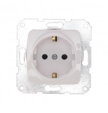 DEA Розетка 1-ая с/з с/у 16А мех. Бел  KR-78-0211  Kranz