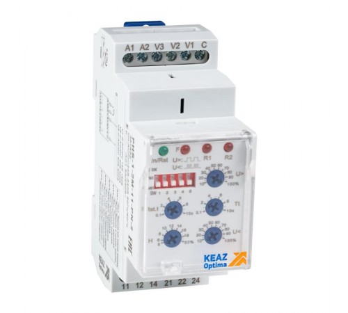 Реле контроля фаз OptiRel D PHS-1-2M-11-PN-2 с внешним питанием 2СО  357852  КЭАЗ