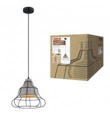 Светильник декор. подвесной, серия "Vintage" DLC-V302 E27 GREY металл, цемент; цвет серый. d-290мм, h-1000мм.  UL-00000976  Fametto