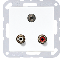 2x Cinch Audio (RCA) / Stereo разъем (TRS 3.5 mm) MAA1011WW Jung