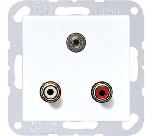 2x Cinch Audio (RCA) / Stereo разъем (TRS 3.5 mm) MAA1011WW Jung