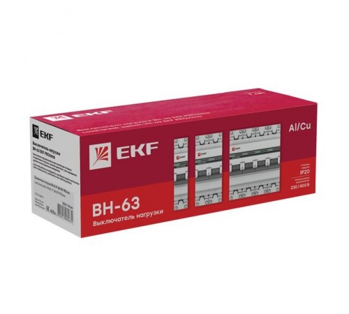 Выключатель нагрузки 2P 20А ВН-63 PROxima  SL63-2-20-pro  EKF