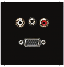 2x Cinch Audio (RCA) / Stereo разъем (TRS 3.5 mm) / VGA MALS1072SW Jung